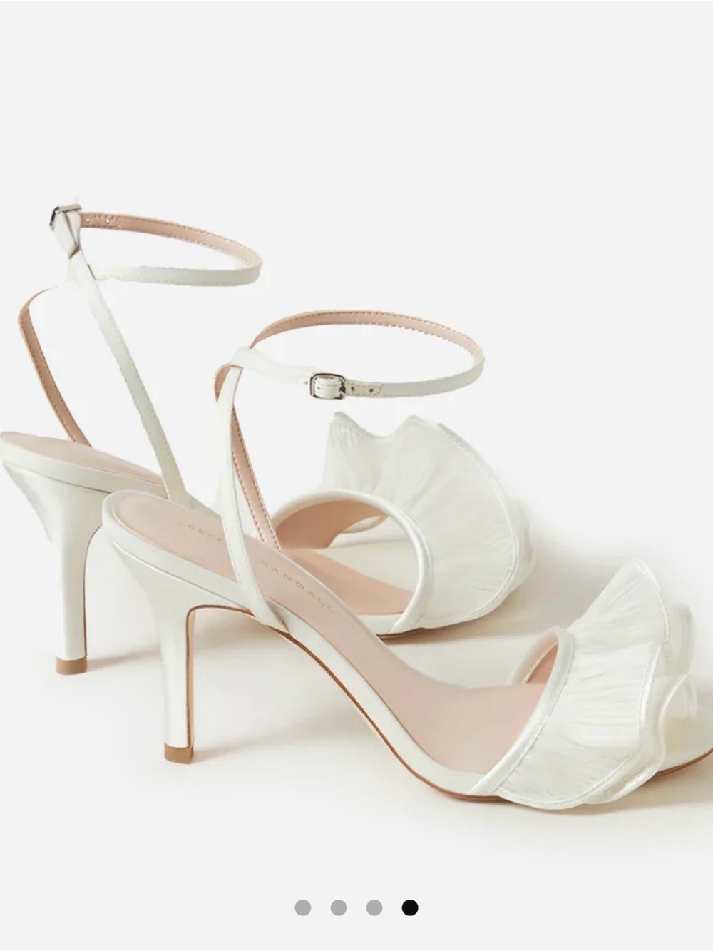 Loeffler Randall Women's Estella Ruffle Heel Sandal Heels